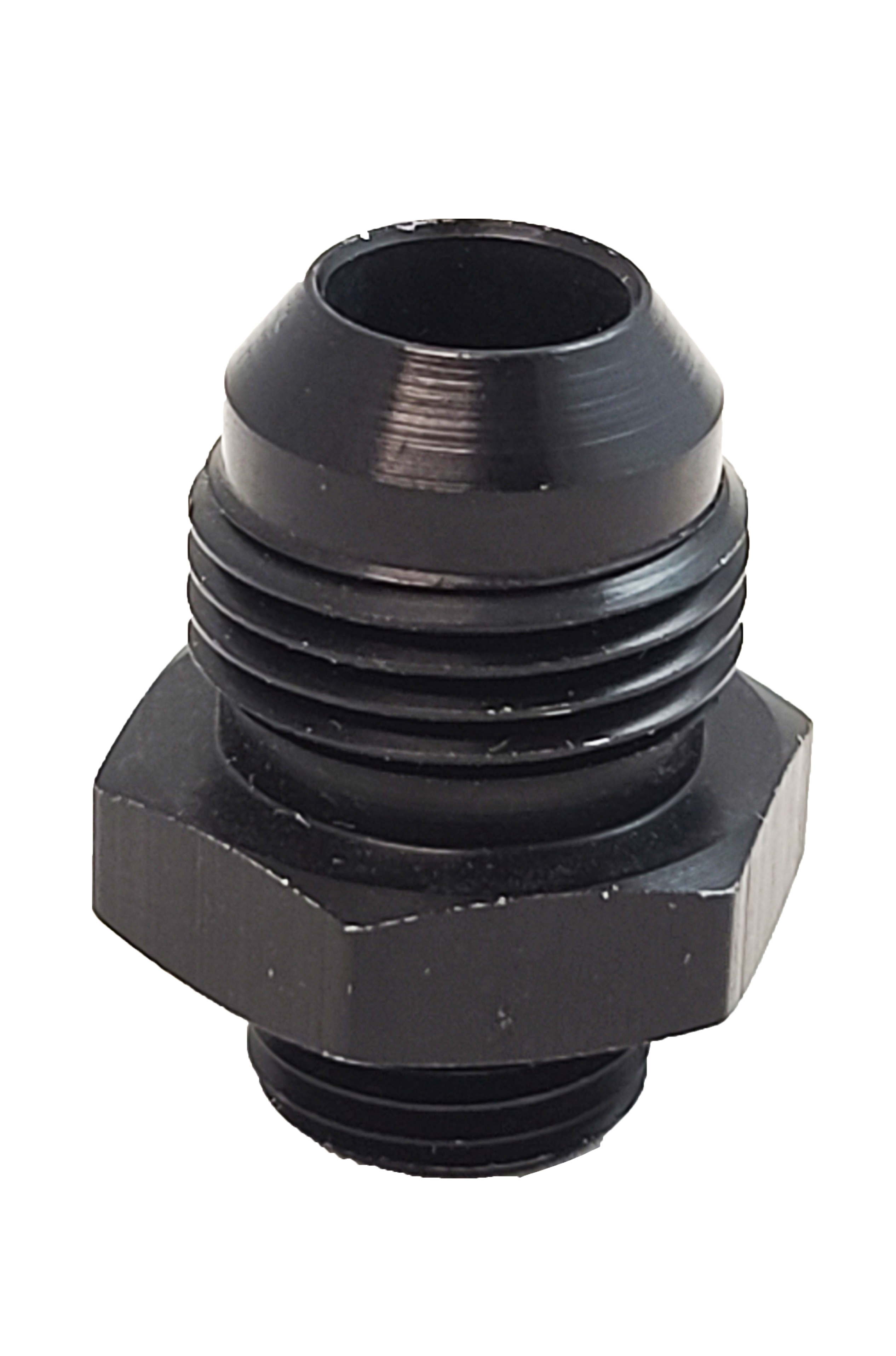 -8an to -8 o-ring inlet fitting (Black)